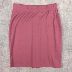 Gnu NWT Womens Fit N Flare Dressy Skirt Large Maroon Career Stretch